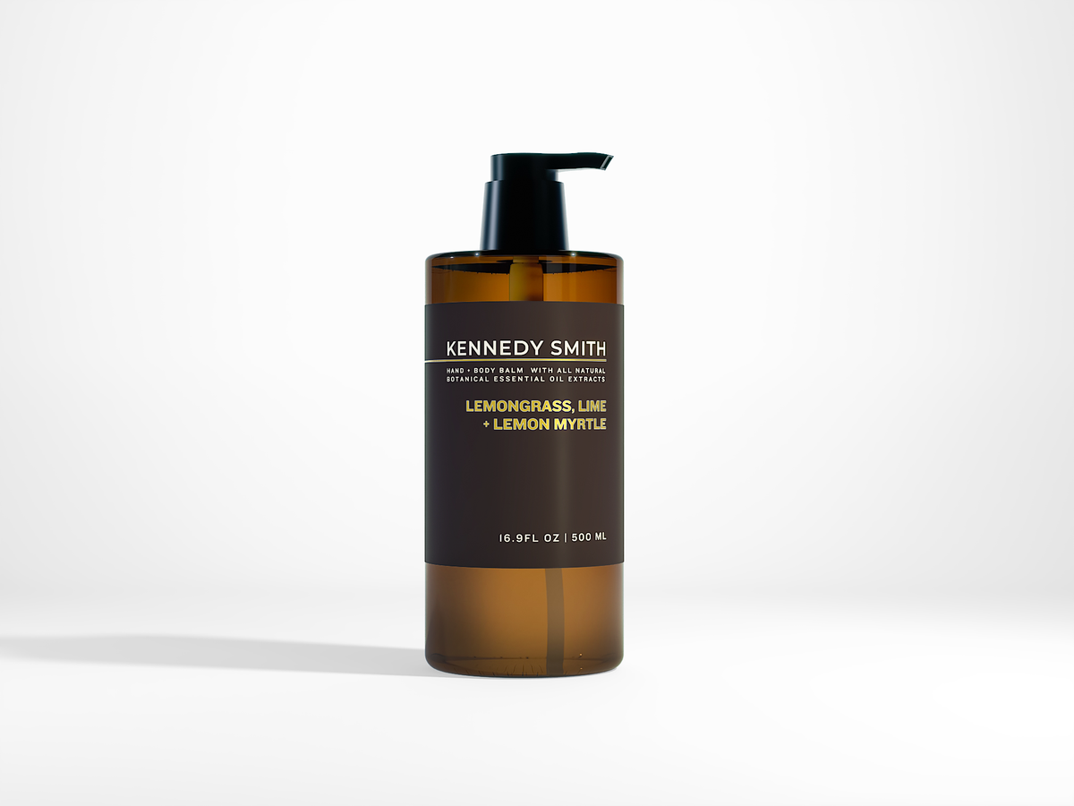 Essential Oil Range - Lemongrass, Lime + Lemon Myrtle - Hand + Body Moisturising BALM (500gm)